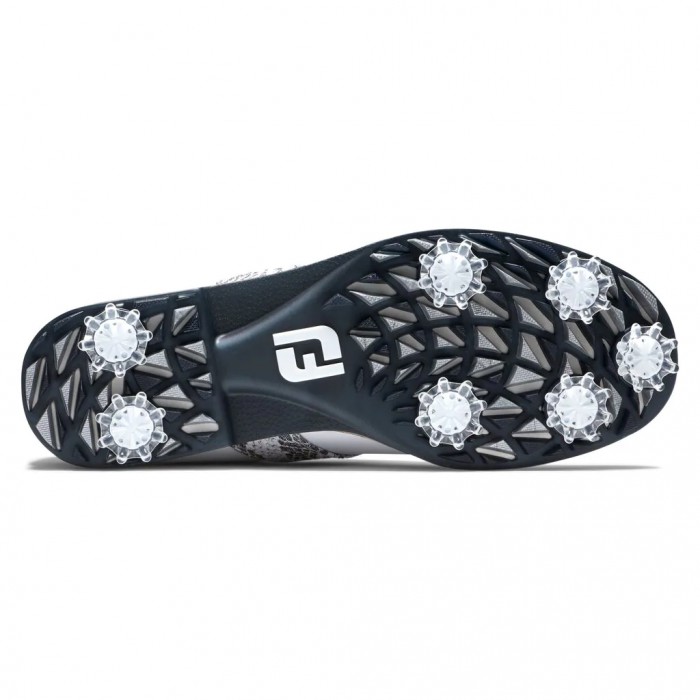 Women's Footjoy Premiere Series Spiked Golf Shoes White / Multi Croc Print | USA-LW1365