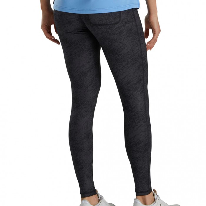 Women's Footjoy Printed Leggings Leggings Black | USA-ZO9137