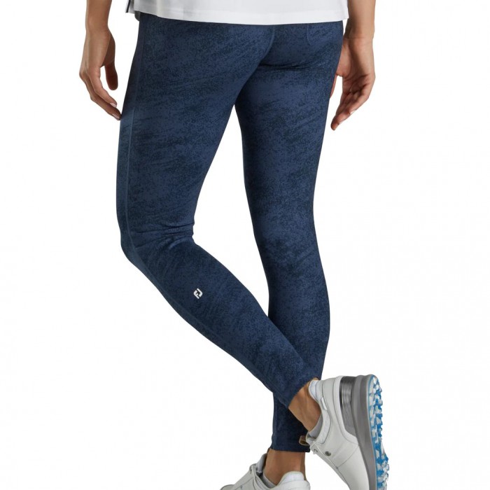 Women's Footjoy Printed Leggings Navy | USA-DY7481