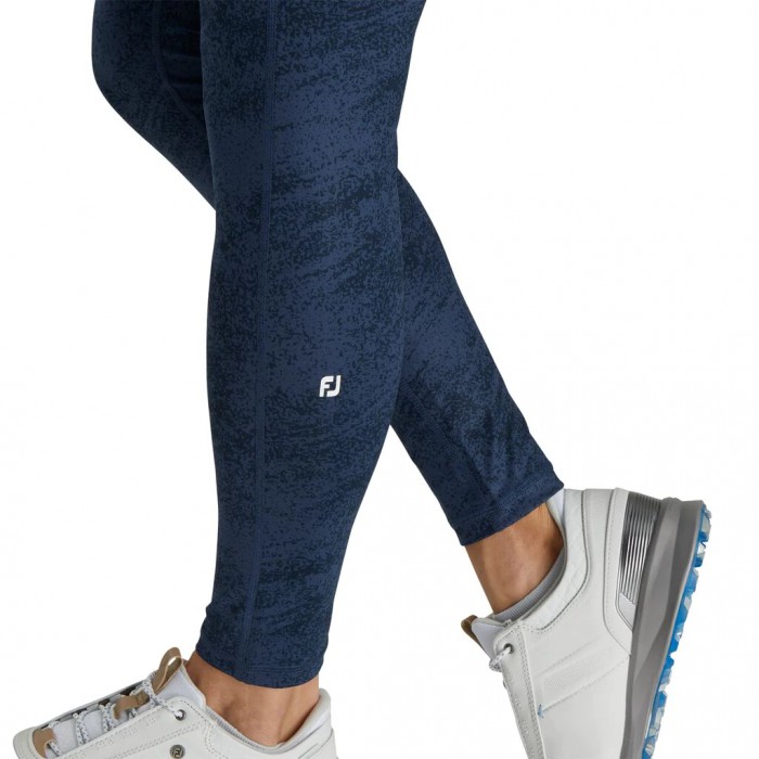 Women's Footjoy Printed Leggings Navy | USA-DY7481