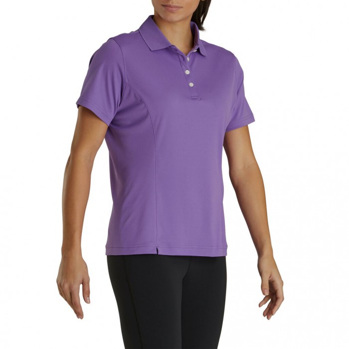 Women's Footjoy ProDry Interlock Knit Collar Shirts Purple | USA-NW3427