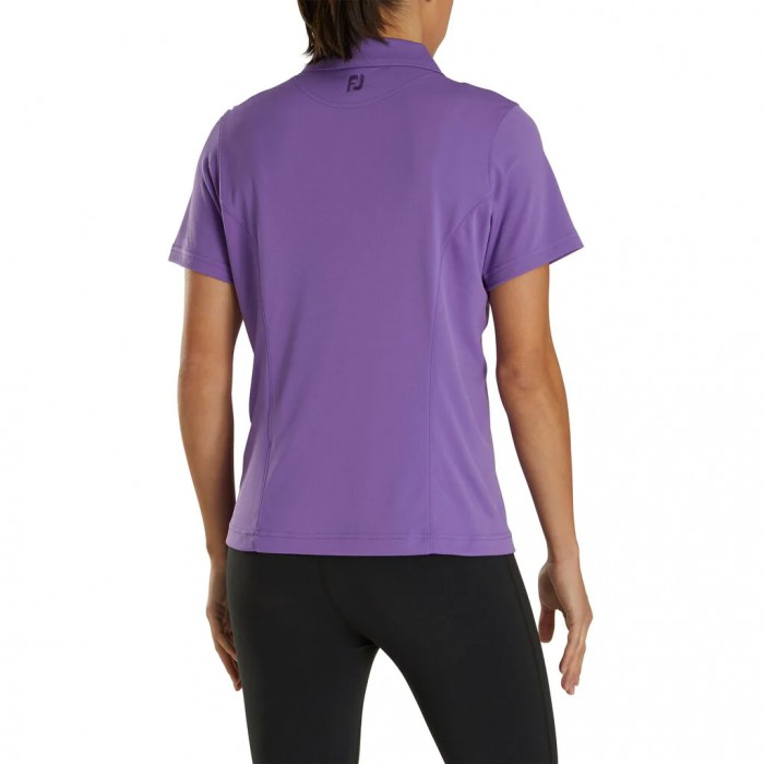 Women's Footjoy ProDry Interlock Knit Collar Shirts Purple | USA-NW3427