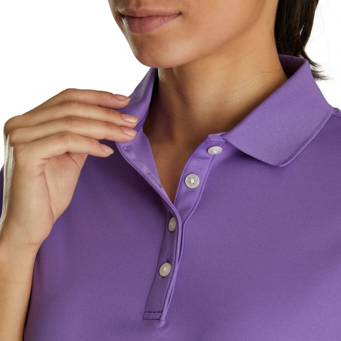 Women's Footjoy ProDry Interlock Knit Collar Shirts Purple | USA-NW3427