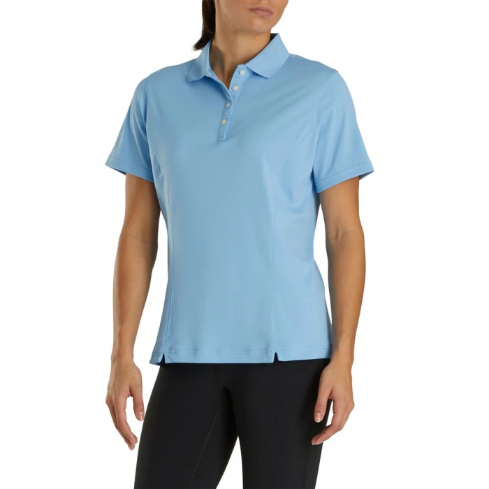 Women's Footjoy ProDry Interlock Knit Collar Shirts Light Blue | USA-PL6538