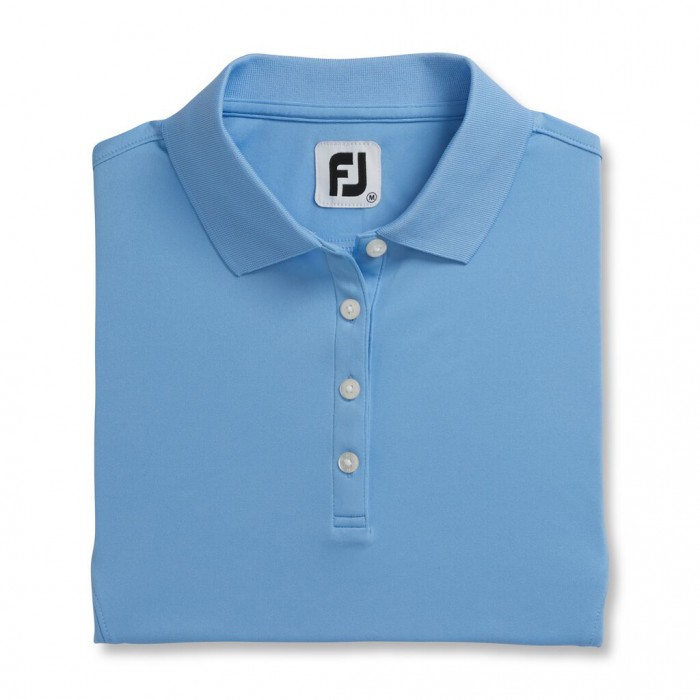 Women\'s Footjoy ProDry Interlock Knit Collar Shirts Light Blue | USA-PL6538