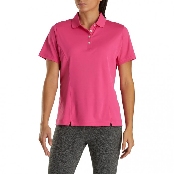 Women's Footjoy ProDry Interlock Knit Collar Shirts Hot Pink | USA-XP3180