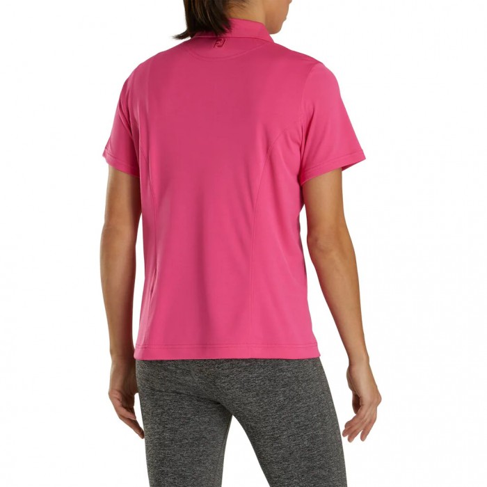 Women's Footjoy ProDry Interlock Knit Collar Shirts Hot Pink | USA-XP3180