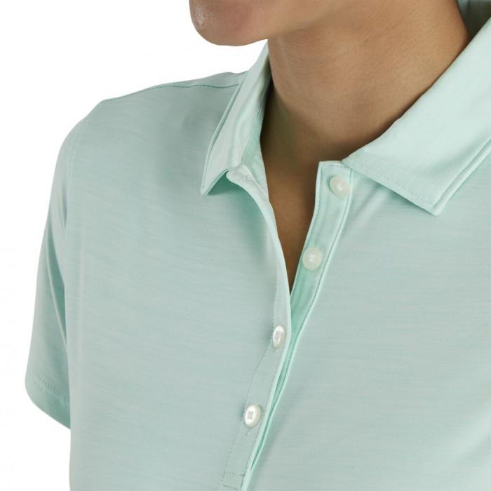 Women's Footjoy ProDry Interlock Self Collar -Previous Season Style Shirts Space Dye Mint | USA-ZP28