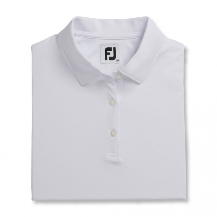 Women\'s Footjoy ProDry Interlock Sleeveless Self Collar Shirts White | USA-BJ0748