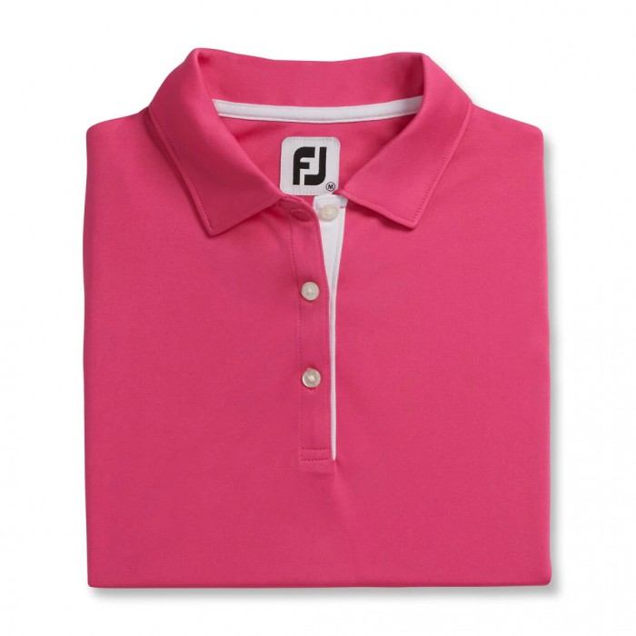 Women\'s Footjoy ProDry Interlock Sleeveless Self Collar Shirts Hot Pink | USA-PM0385