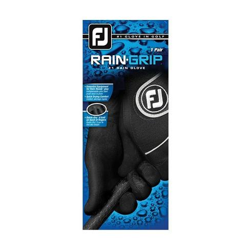 Women's Footjoy RainGrip Pair Golf Gloves Black | USA-OQ4506