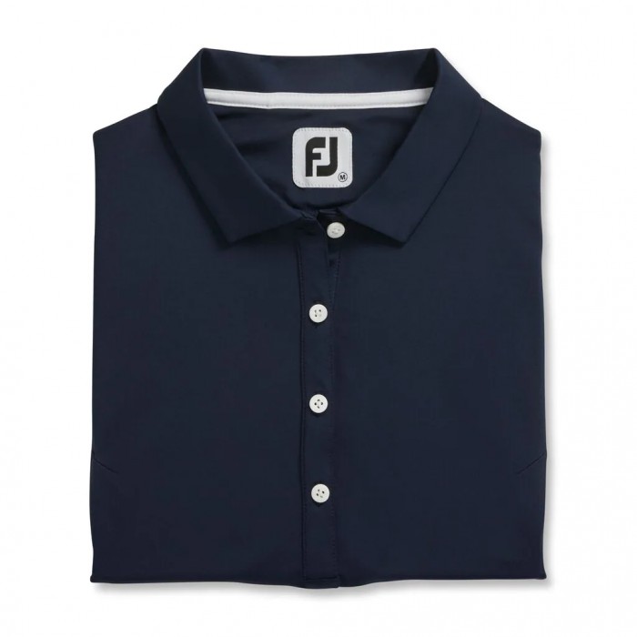 Women\'s Footjoy Solid Lisle Sleeveless Shirts Navy | USA-KF5614