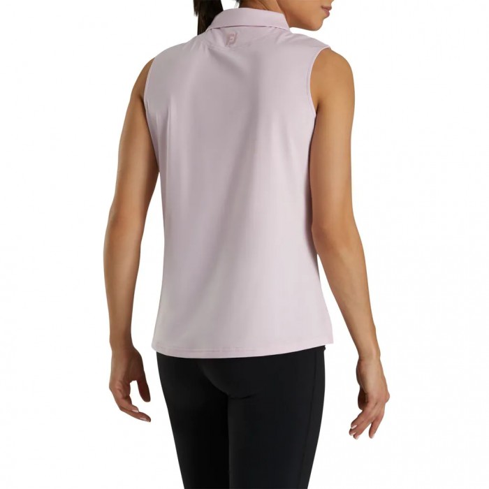 Women's Footjoy Solid Lisle Sleeveless Shirts Light Pink | USA-YL3697