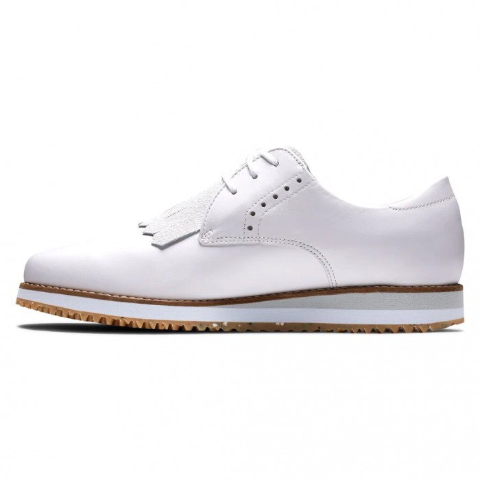 Women's Footjoy Sport Retro - Kiltie Spikeless Golf Shoes White | USA-BC1052