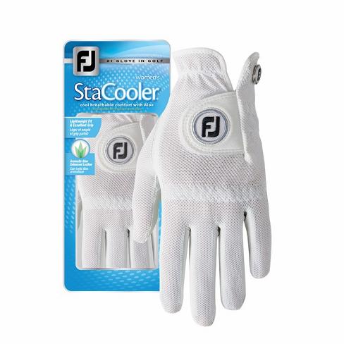 Women\'s Footjoy StaCooler Golf Gloves White | USA-NM6845