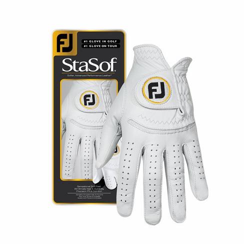 Women\'s Footjoy StaSof Golf Gloves White | USA-NA6073