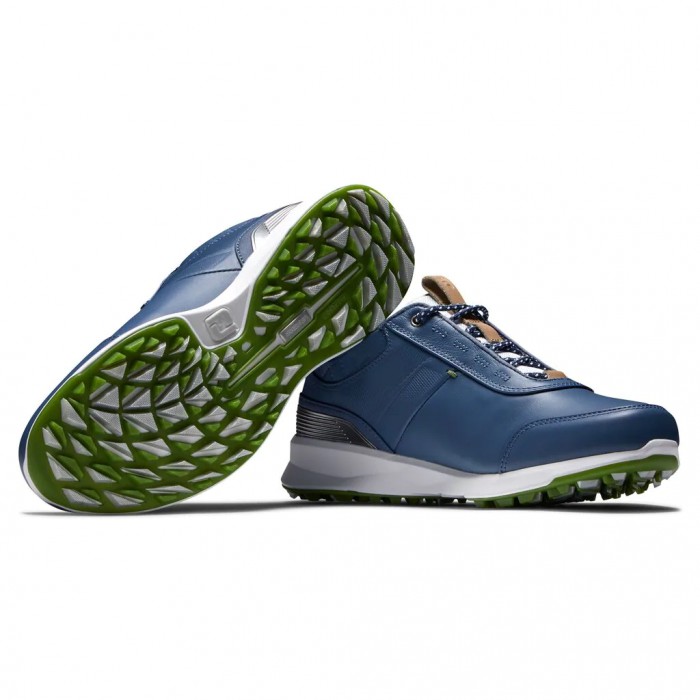 Women's Footjoy Stratos Spikeless Golf Shoes Blue | USA-JZ8964