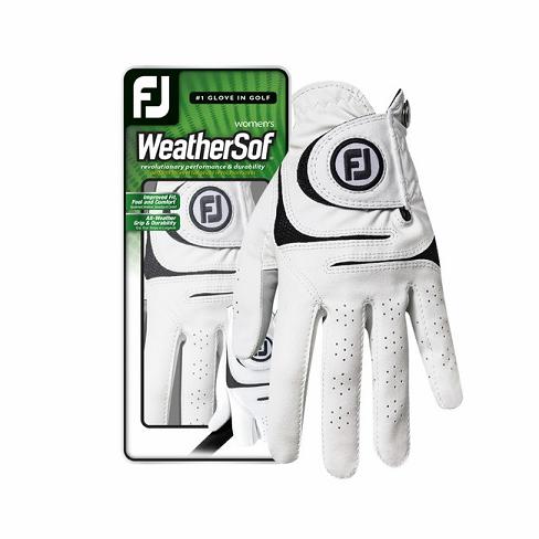 Women\'s Footjoy WeatherSof Golf Gloves White | USA-NO8374