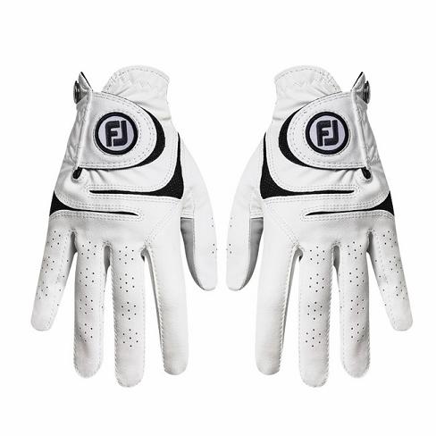 Women's Footjoy WeatherSof Pair Golf Gloves White | USA-GL5716